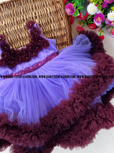 Load image into Gallery viewer, BT918 Lavender flower Frock
