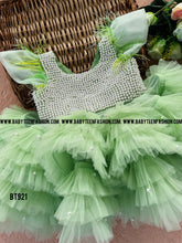 Load image into Gallery viewer, BT921 Luxury Birthday Frock with Heavy Pearls
