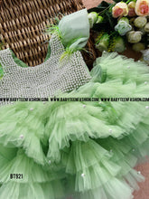 Load image into Gallery viewer, BT921 Luxury Birthday Frock with Heavy Pearls
