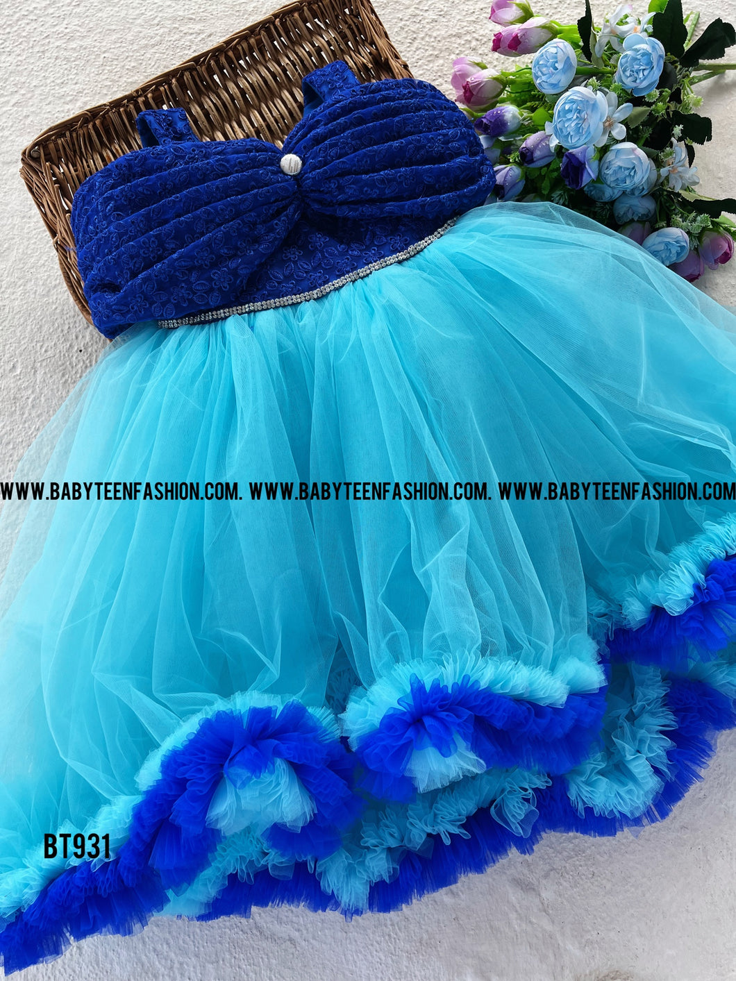 BT931 Princess Gown in Shades of Blue