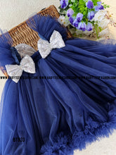 Load image into Gallery viewer, BT933 Semi Partywear Blue Frock
