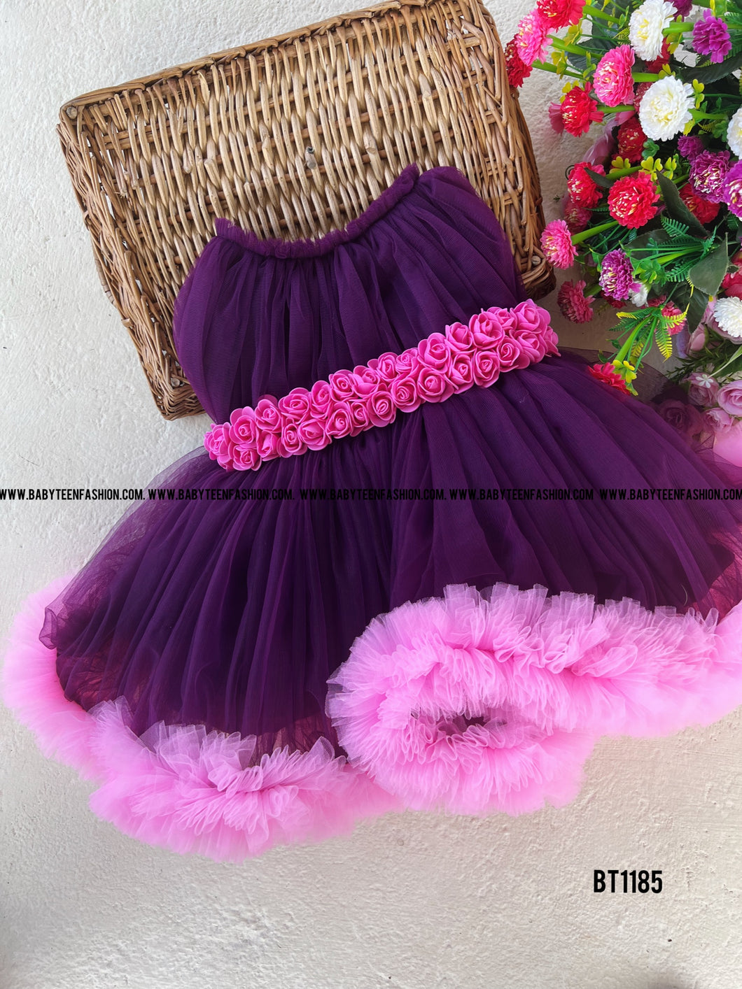 BT1185 Flower Theme Birthday Dress