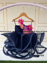 Load image into Gallery viewer, BT1378 Flower Crinoline Partywear Birthday Frock
