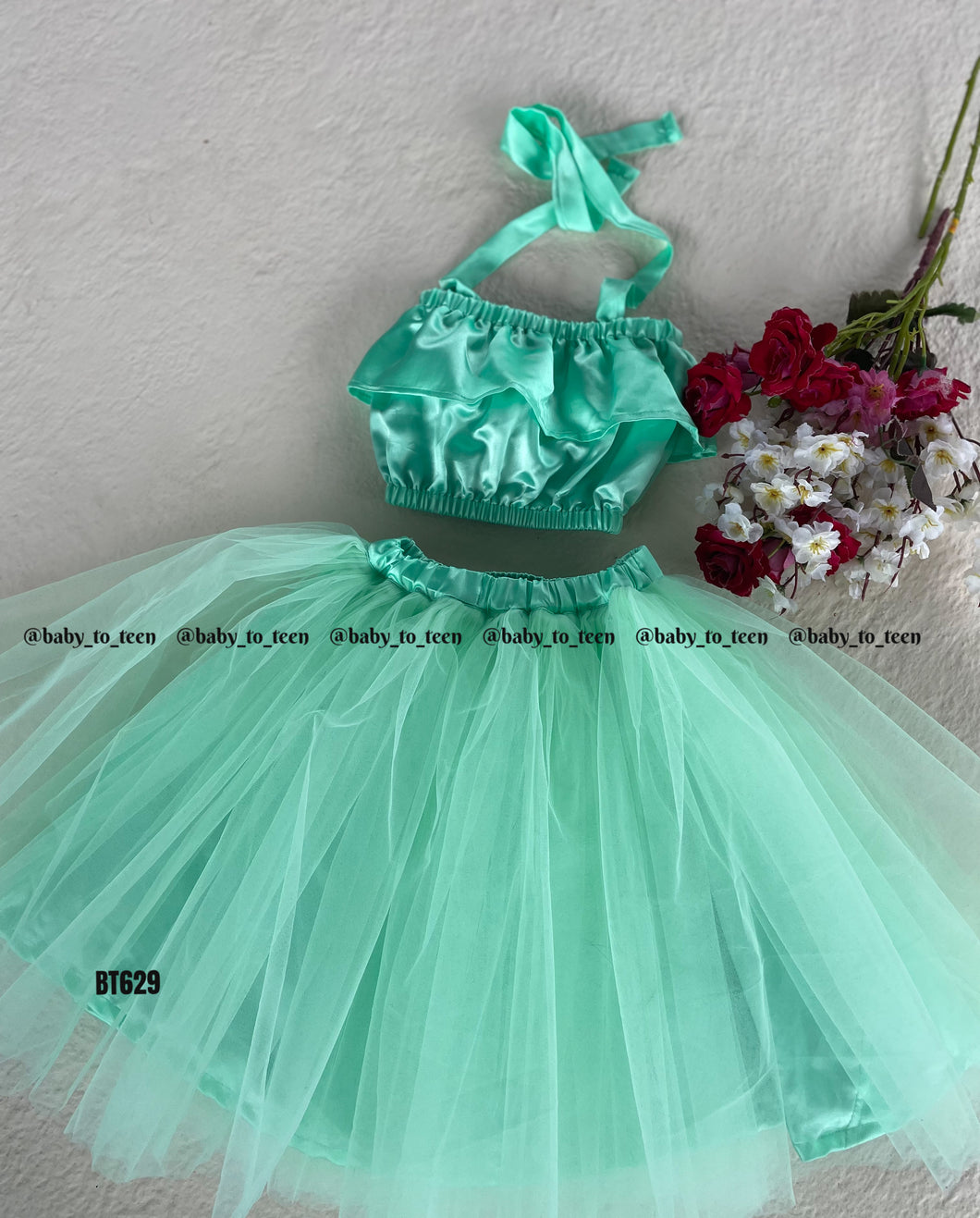BT629 Crop Top Skirt for Birthdays
