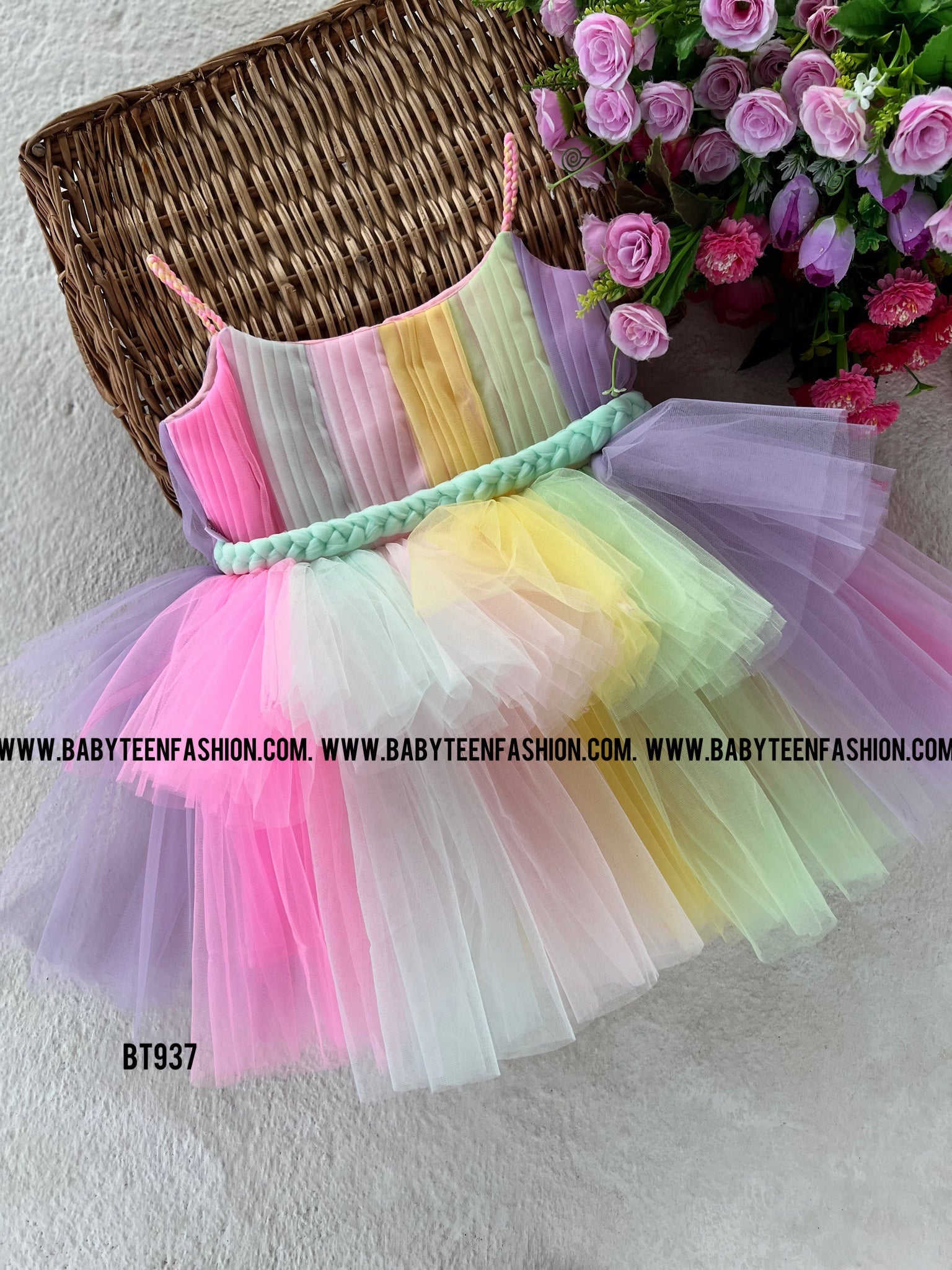 BT937 Pastel Prism Celebration Dress – Joy in Every Shade