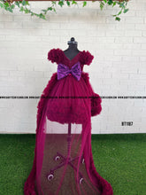 Load image into Gallery viewer, BT1187 Long Tail Princess  Frock for Birthday and Parties

