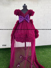 Load image into Gallery viewer, BT1187 Long Tail Princess  Frock for Birthday and Parties
