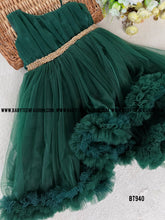 Load image into Gallery viewer, BT940 Designer One Shoulder Partywear Highlow Birthday Frock
