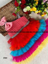 Load image into Gallery viewer, BT941 Rainbow Radiance Party Dress - Every Hue a Celebration
