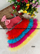 Load image into Gallery viewer, BT941 Rainbow Radiance Party Dress - Every Hue a Celebration
