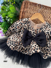 Load image into Gallery viewer, BT657 Leopard Print Frock for Theme Birthday Dress and Party for Girls and Teens
