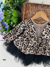 Load image into Gallery viewer, BT657 Leopard Print Frock for Theme Birthday Dress and Party for Girls and Teens
