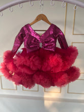 Load image into Gallery viewer, BT1381 Designer Ruffle Sequins Party Wear Frock
