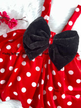Load image into Gallery viewer, BT036 Mickey Mouse Themed Polka Pinafore with Velvet Top
