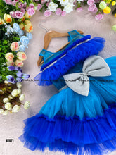 Load image into Gallery viewer, BT671 Shades of blue party wear Birthday Frock
