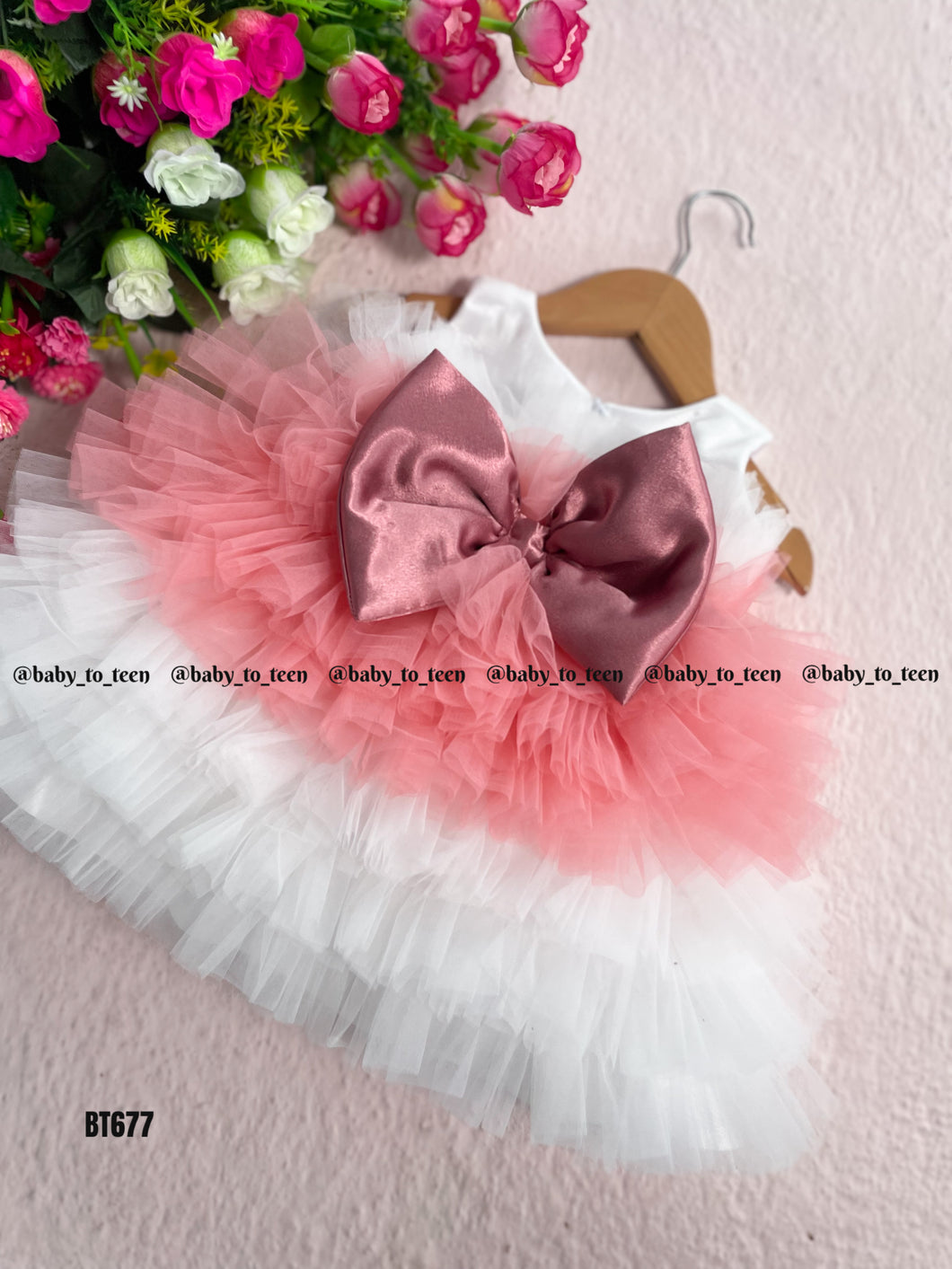 BT677 Multicolour Bouncy Birthday Frock