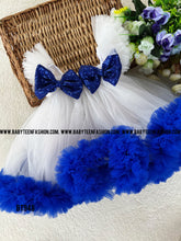 Load image into Gallery viewer, BT948 Semi Partywear Double Bow Frock with Ruffle
