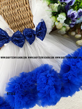 Load image into Gallery viewer, BT948 Semi Partywear Double Bow Frock with Ruffle
