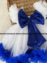 Load image into Gallery viewer, BT948 Semi Partywear Double Bow Frock with Ruffle
