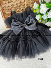 Load image into Gallery viewer, BT335 Fluffy Sleeveless Party Wear Frock with Transparent Neck
