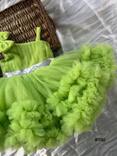 Load image into Gallery viewer, BT1382 Olive Ruffles Birthday Frock
