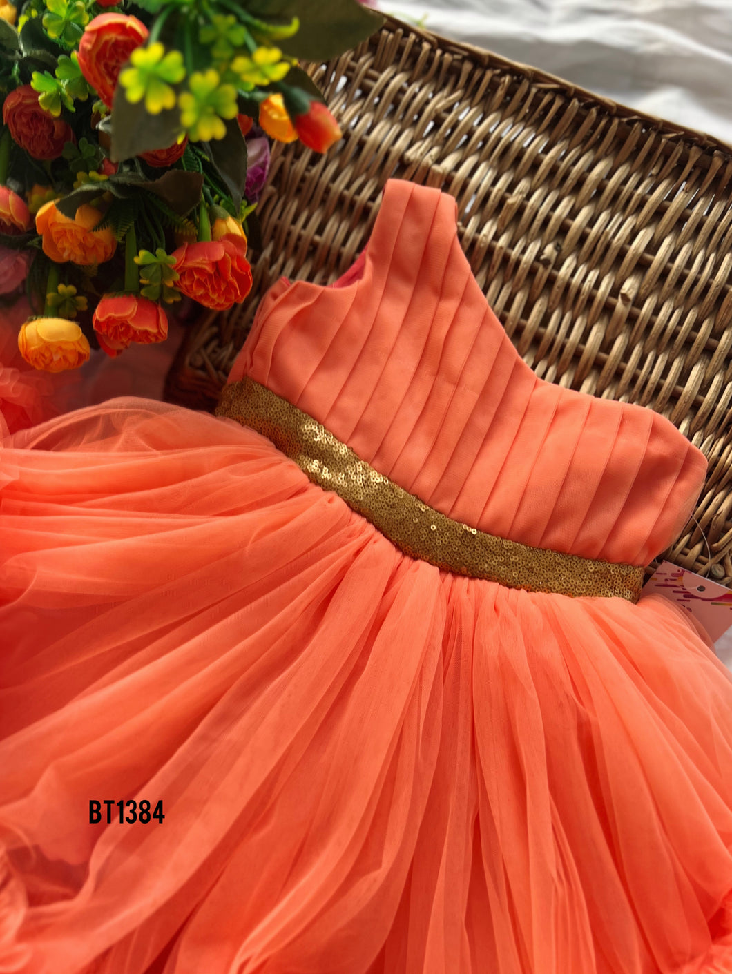 BT1384 Heavy Ruffled and Bouncy Frock