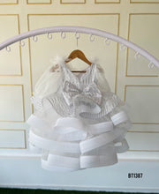 Load image into Gallery viewer, BT1387 Designer Party wear White Frock
