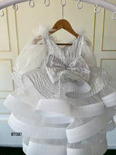 Load image into Gallery viewer, BT1387 Designer Party wear White Frock
