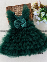 Load image into Gallery viewer, BT954 Green Multi Layer Long Party wear Gown
