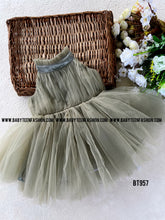 Load image into Gallery viewer, BT957 Olive Green long Gown for Baby and Girls
