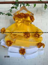 Load image into Gallery viewer, BT1195 Flower Theme Premium Party Wear Frock
