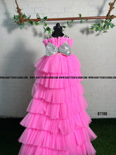 Load image into Gallery viewer, BT1198 Pastel Pink Frock with Long Detachable Trail
