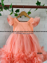 Load image into Gallery viewer, BT1201 Peachy Keen Twirl Dress – Celebrate Her Sweet Moments
