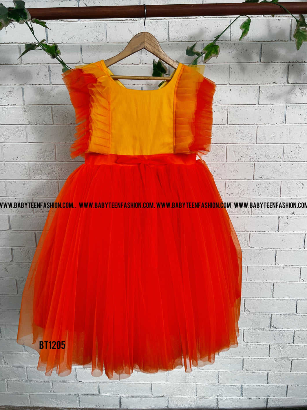 BT1205 Sunny Delight - Bright Festive Frock for Joyful Occasions