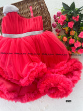Load image into Gallery viewer, BT691 Designer One Shoulder Partywear Highlow Birthday Frock
