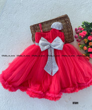 Load image into Gallery viewer, BT691 Designer One Shoulder Partywear Highlow Birthday Frock
