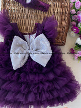 Load image into Gallery viewer, BT692 Long Purple Gown for birthdays and evening Parties
