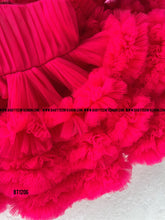 Load image into Gallery viewer, BT1206 Multi Ruffle One Shoulder Birthday Frock

