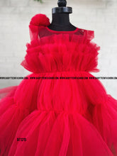Load image into Gallery viewer, BT1215 Scarlet Salsa Ruffle Dress – Dance into Delight
