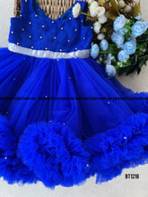 Load image into Gallery viewer, BT1218 Ruffled Party Wear Frock with Pearls
