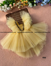 Load image into Gallery viewer, BT337 Single Colour Fluffy High Low Birthday Frock
