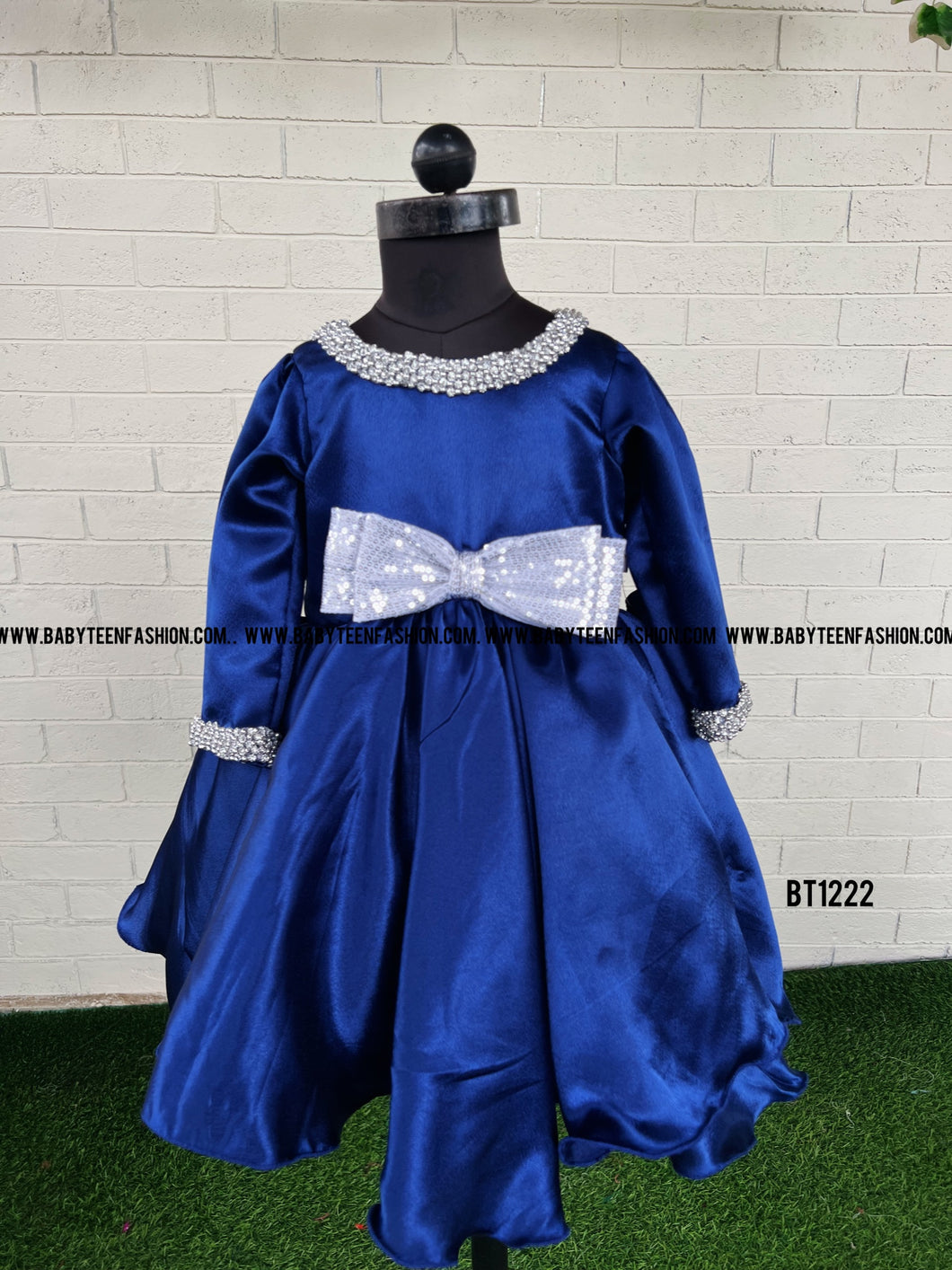 BT1222 Full Sleeves Semi Party wear Frock