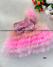 Load image into Gallery viewer, BT637 Flamingo Theme Evening Party Wear Frock
