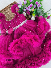 Load image into Gallery viewer, BT1228 Radiant Fuchsia Party Frock – Where Dreams Bloom
