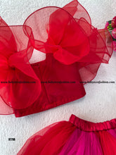 Load image into Gallery viewer, BT708 Semi Party Wear Crop Top and  Skirt
