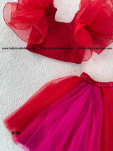 Load image into Gallery viewer, BT708 Semi Party Wear Crop Top and  Skirt

