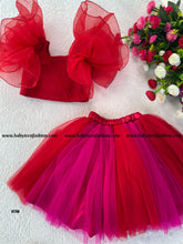 Load image into Gallery viewer, BT708 Semi Party Wear Crop Top and  Skirt
