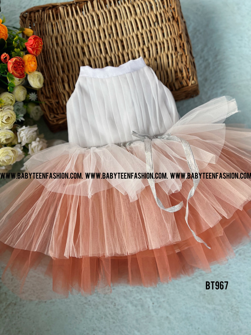 BT967 Ombre Shade Birthday Frock