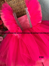 Load image into Gallery viewer, BT968 Highlow Hotpink Party wear Frock
