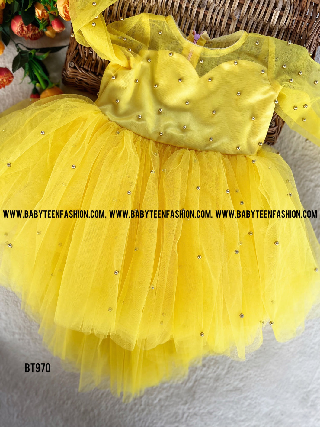 BT970 Yellow Pearl Frock